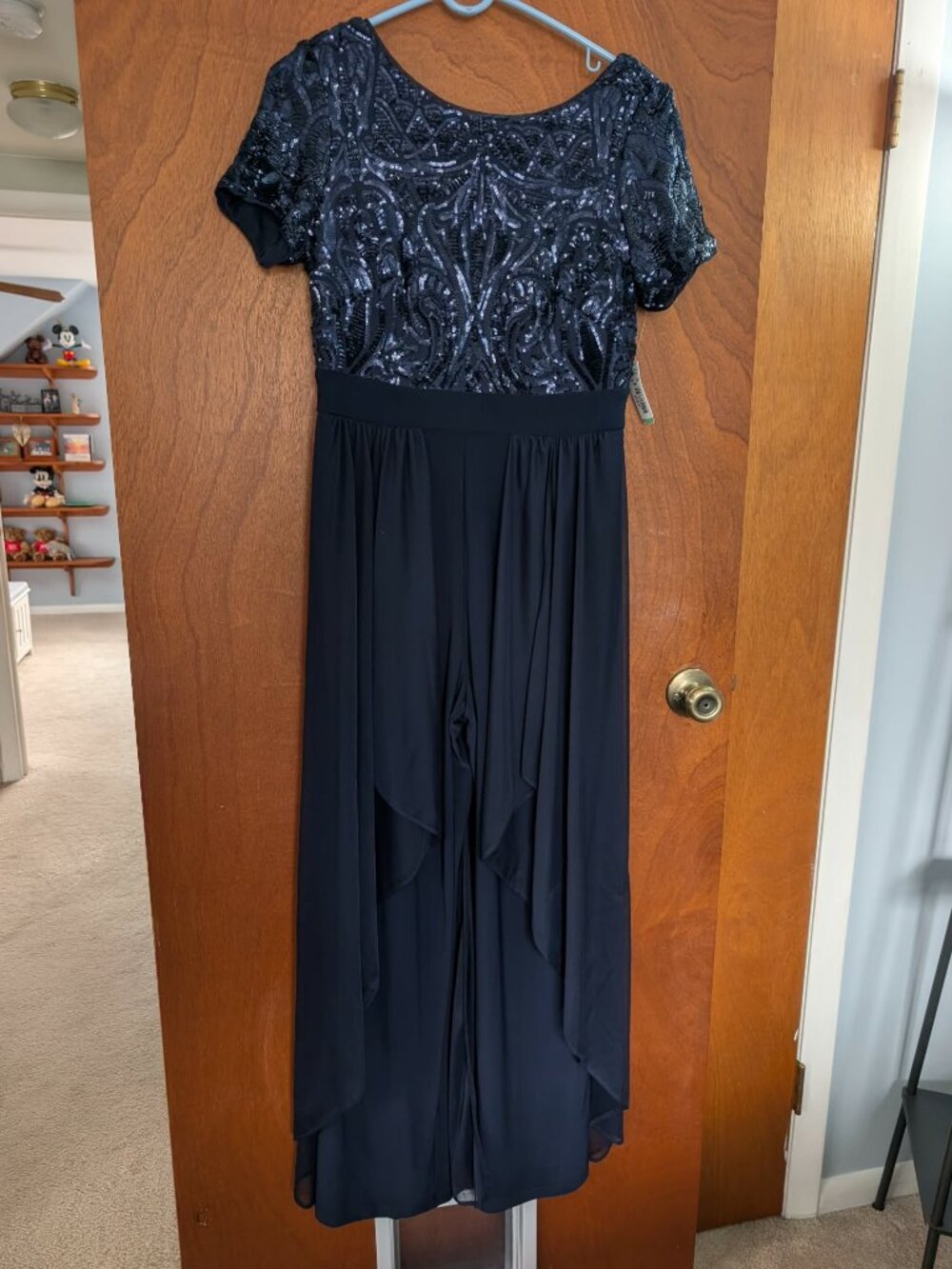 R&M Richards Sequins Formal Jumpsuit